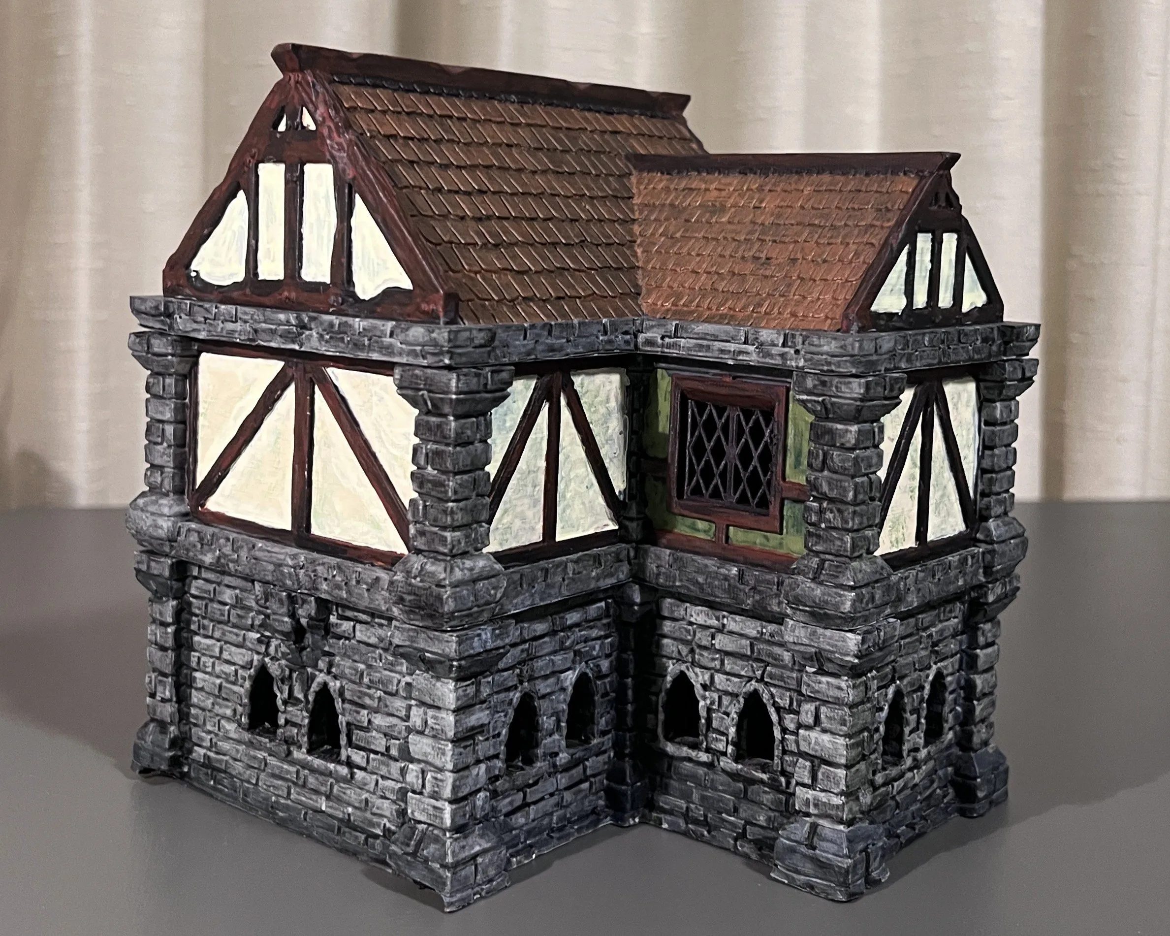Medieval Inn 3D Print Scale Model