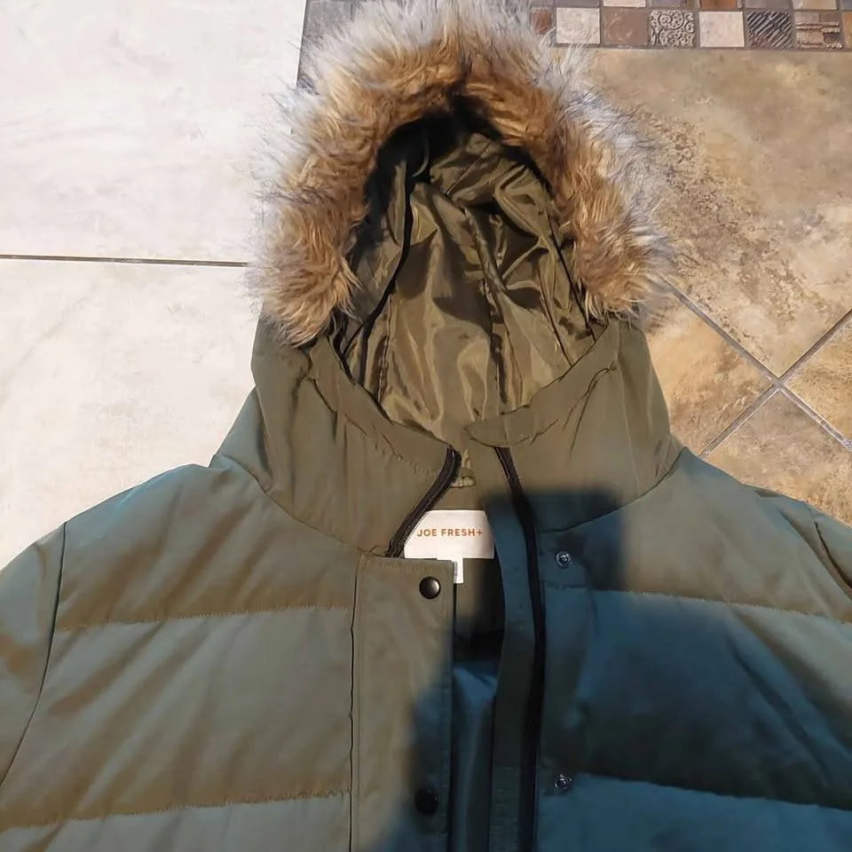 Joe Fresh women's winter parka jacket size XL image indicator(5)