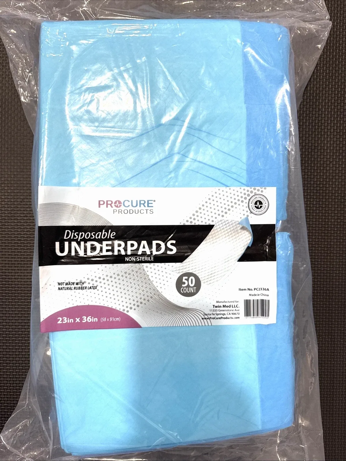 PROCURE PRODUCTS DISPOSABLE UNDERPADS 50PC 23X36''