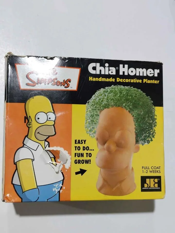The Simpsons Chia Homer Handmade Decorative Planter thumbnail