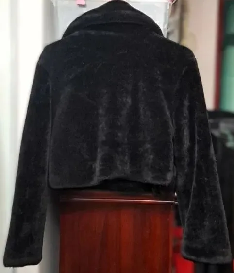 Revamped Soft Teddy Fleece Fall/Winter Cropped Jacket image indicator(2)