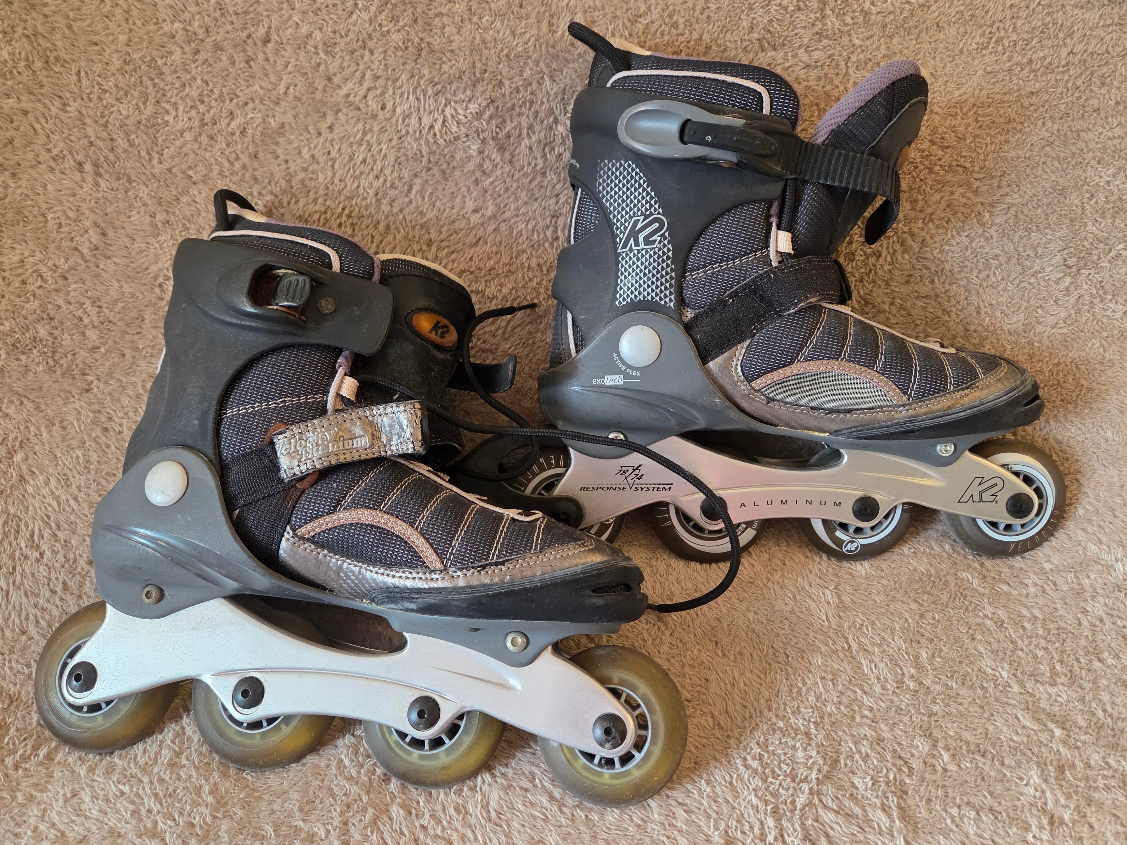 K2 Velocity Ti-M Inline Skates – Men’s US 8.5, 78mm