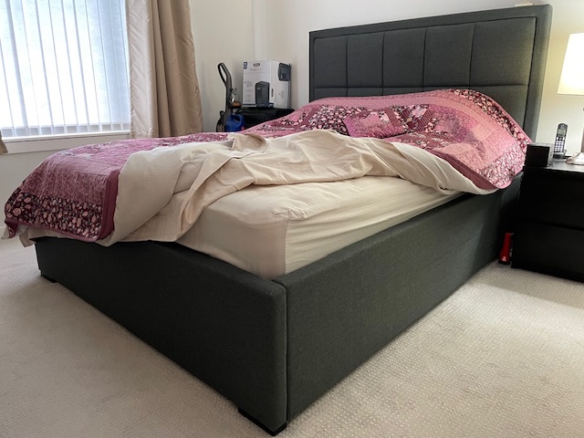 Queen size bed frame with underbed storage - photo 2