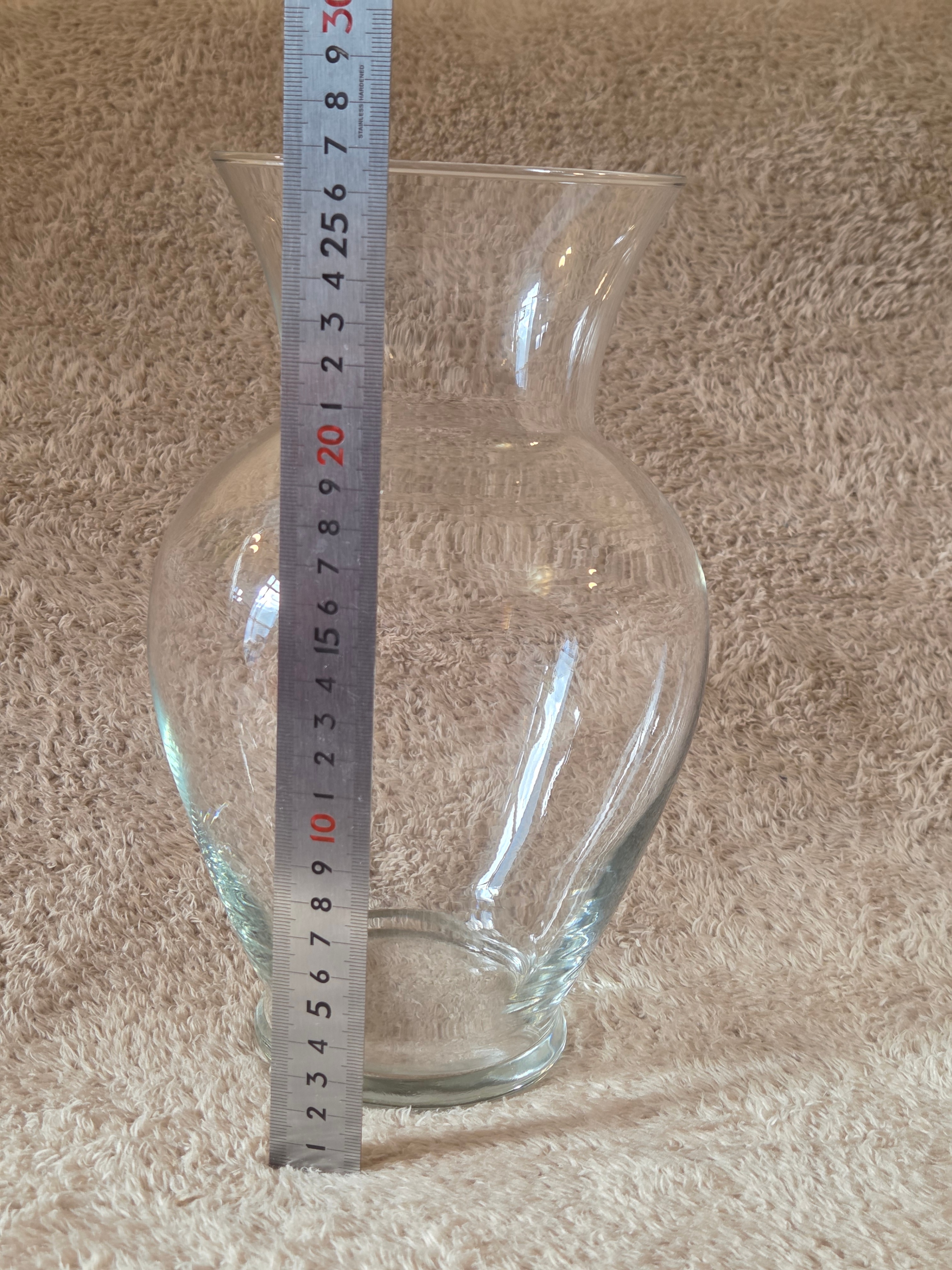 Clear Glass Bouquet Vase, 28 cm (11 in) Tall - photo 5