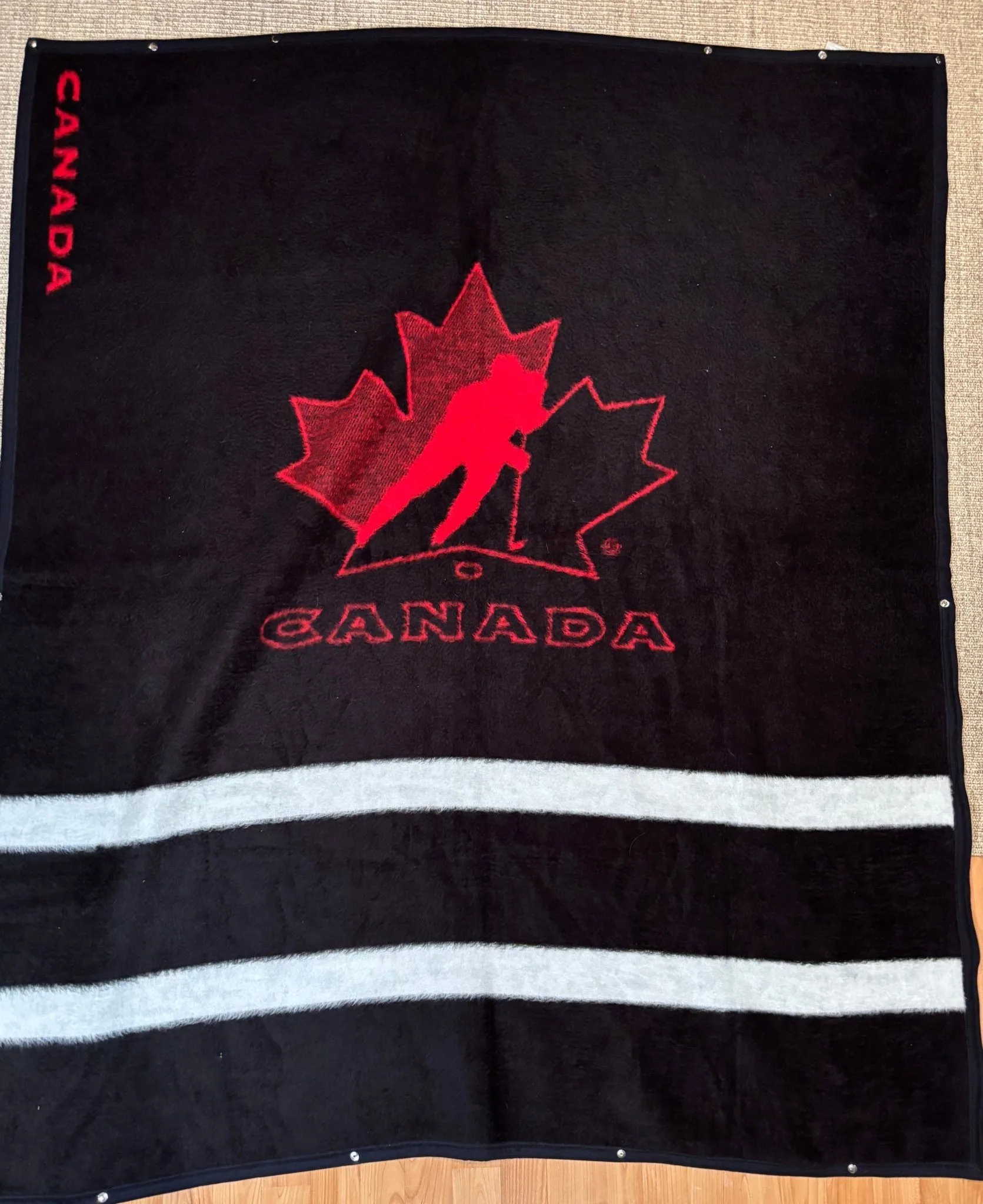 Biederlack Team Canada Hockey Snuggle Wrap Fleece Blanket