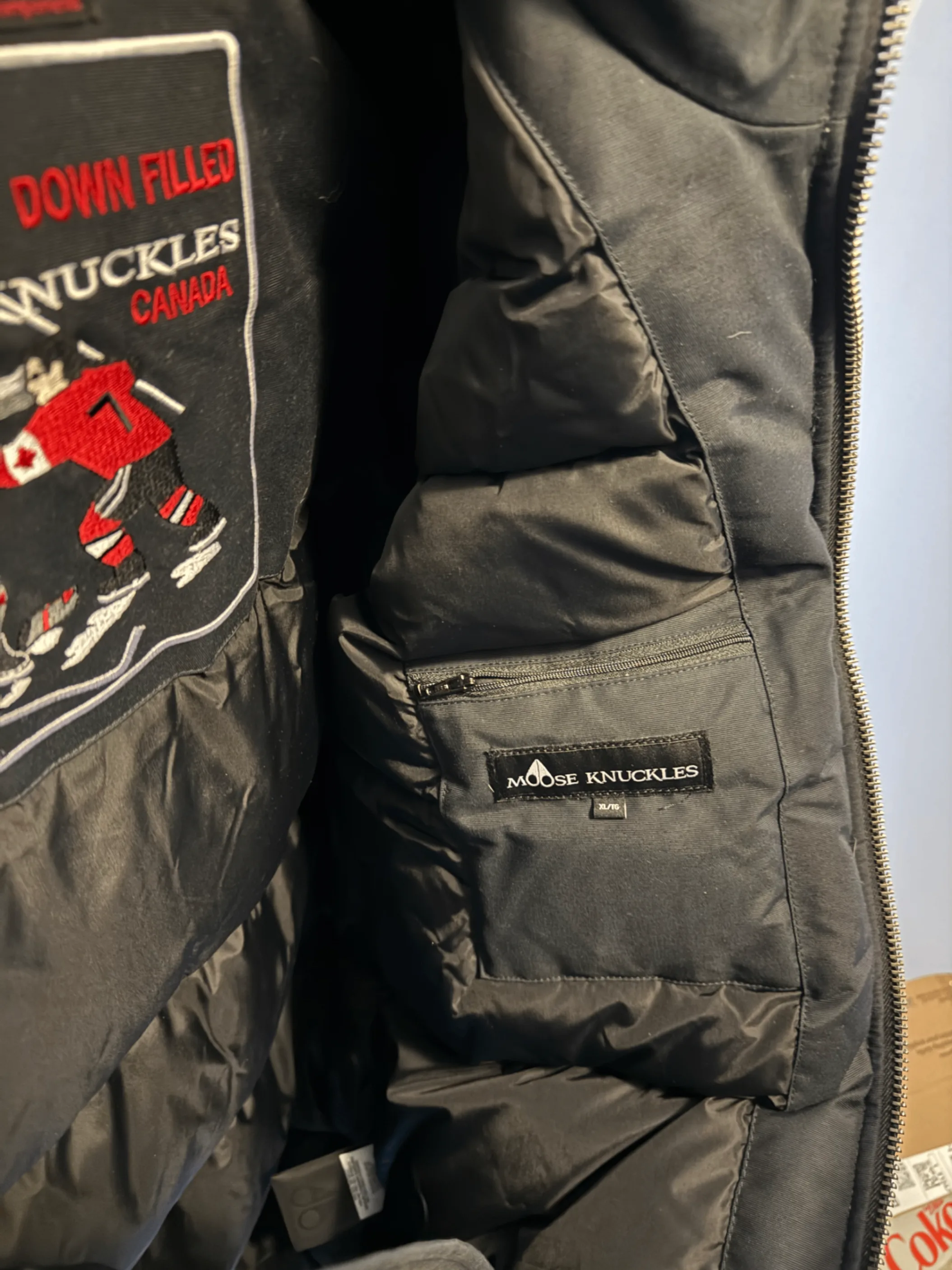 Moose Knuckles shearling trim parka (2023): (XL) image indicator(5)