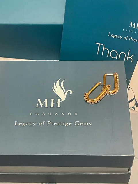 18k Gold Plated U-Shaped Huggie Earrings