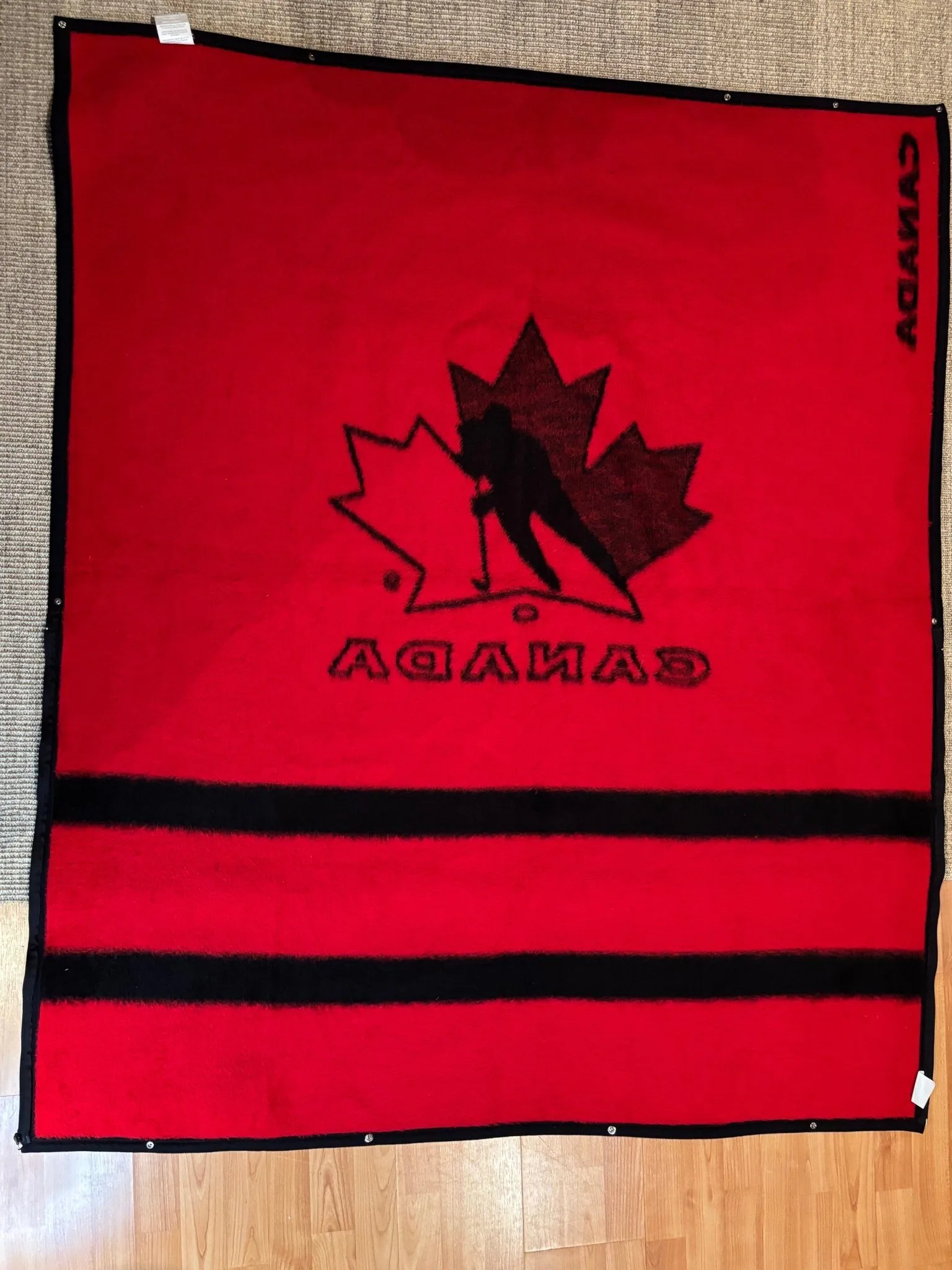 Biederlack Team Canada Hockey Snuggle Wrap Fleece Blanket image indicator(6)