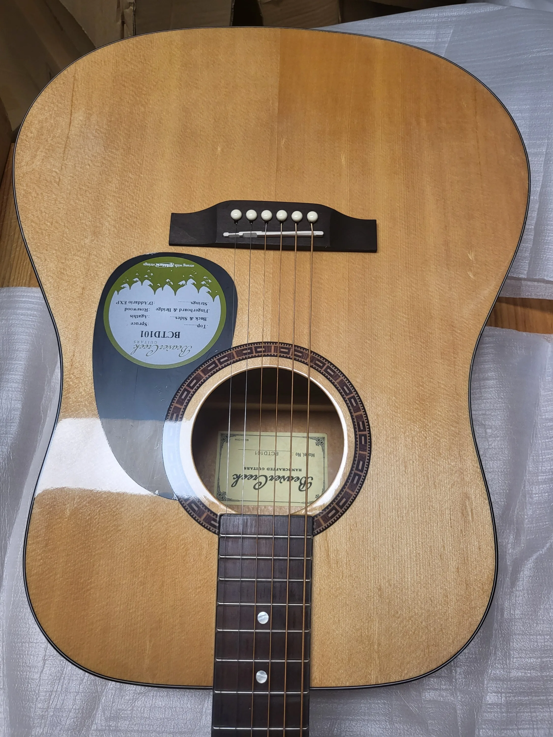 Beaver Creek BCTD101 Brand New Beginner Acoustic Guitar image indicator(3)