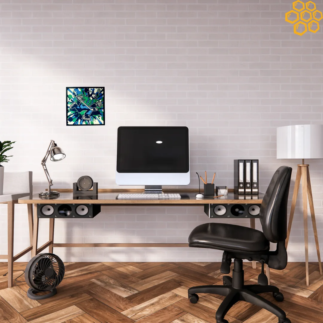 Abbotsford Canucks Framed 3D Printed Logo - 8.27" Square image indicator(2)