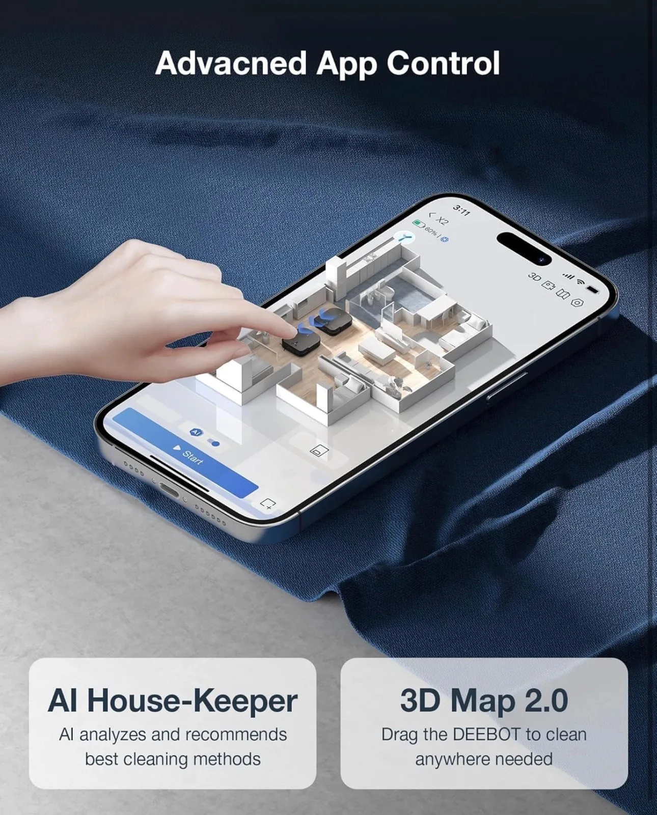 Robot Vacuum and MopLifting Self-Emptying and Refilling UPGRADED image indicator(6)