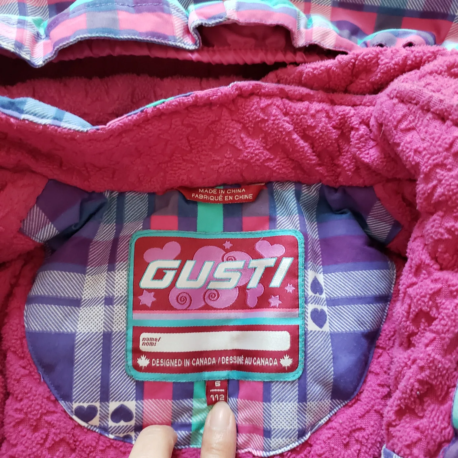Girl’s Gusti Winter Jacket – Size 112 image indicator(3)