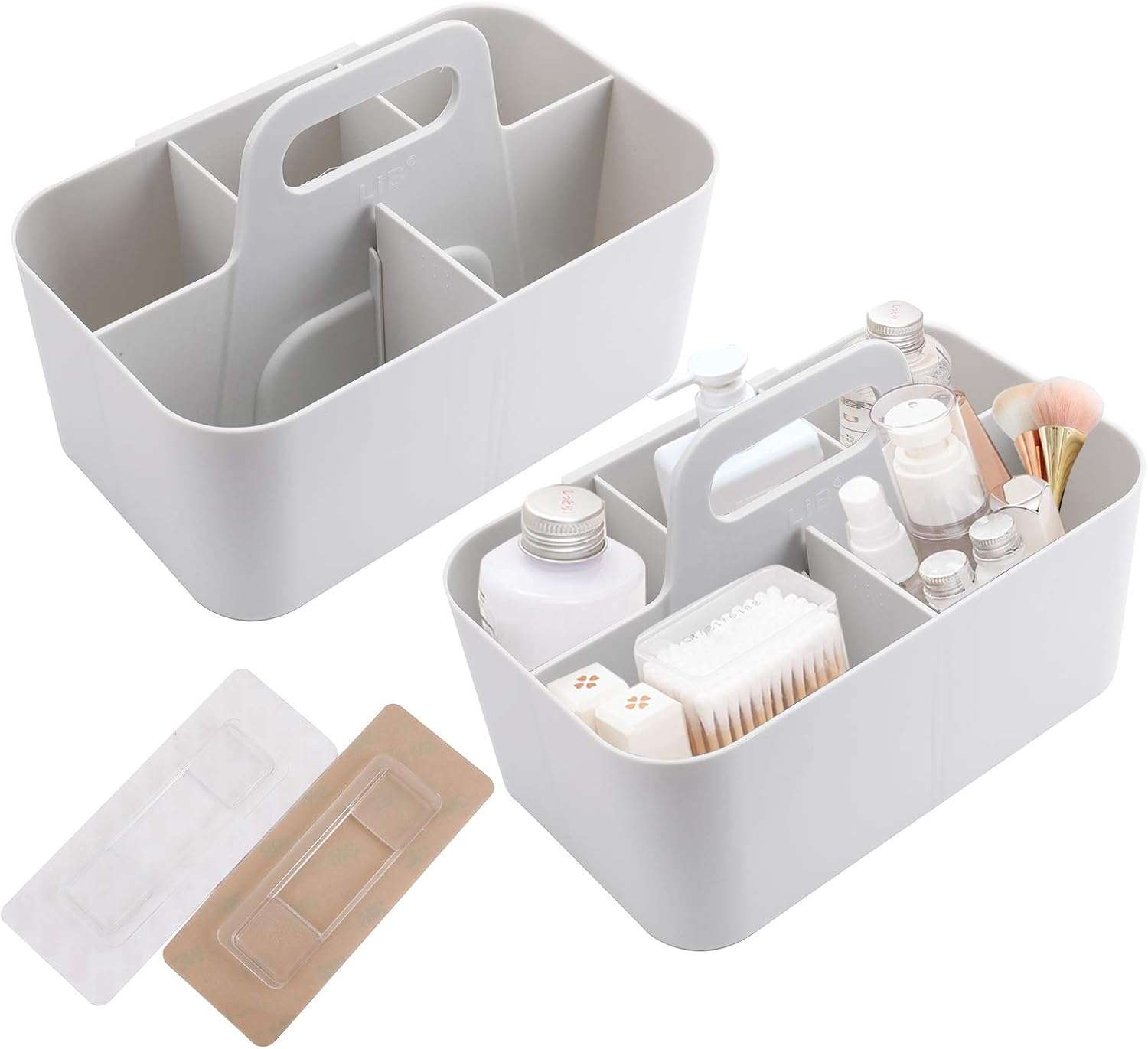 2-Pack Plastic Storage Organizer Caddy