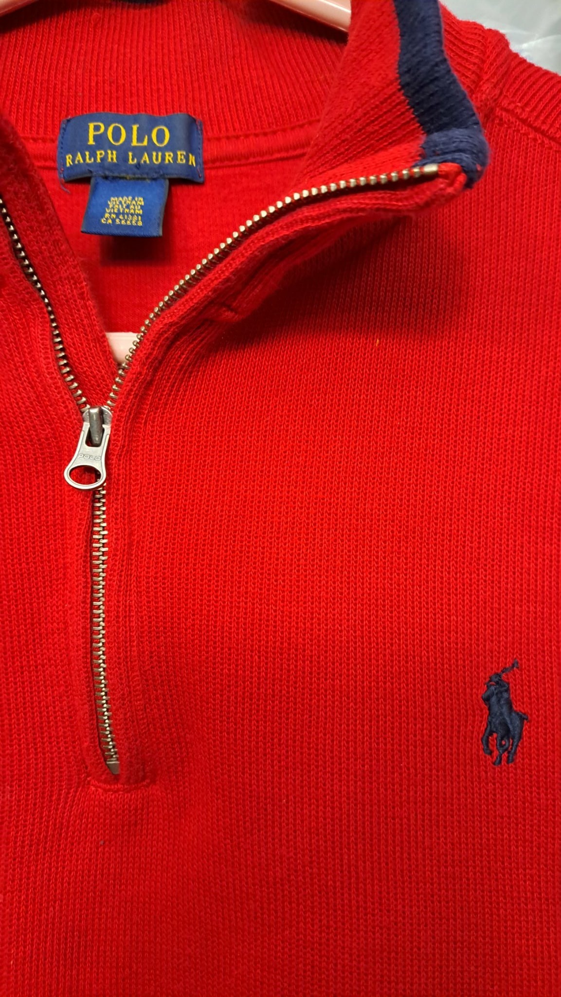 Polo Ralph Lauren Knit Cotton Quarter-Zip Sweater Unisex - photo 2