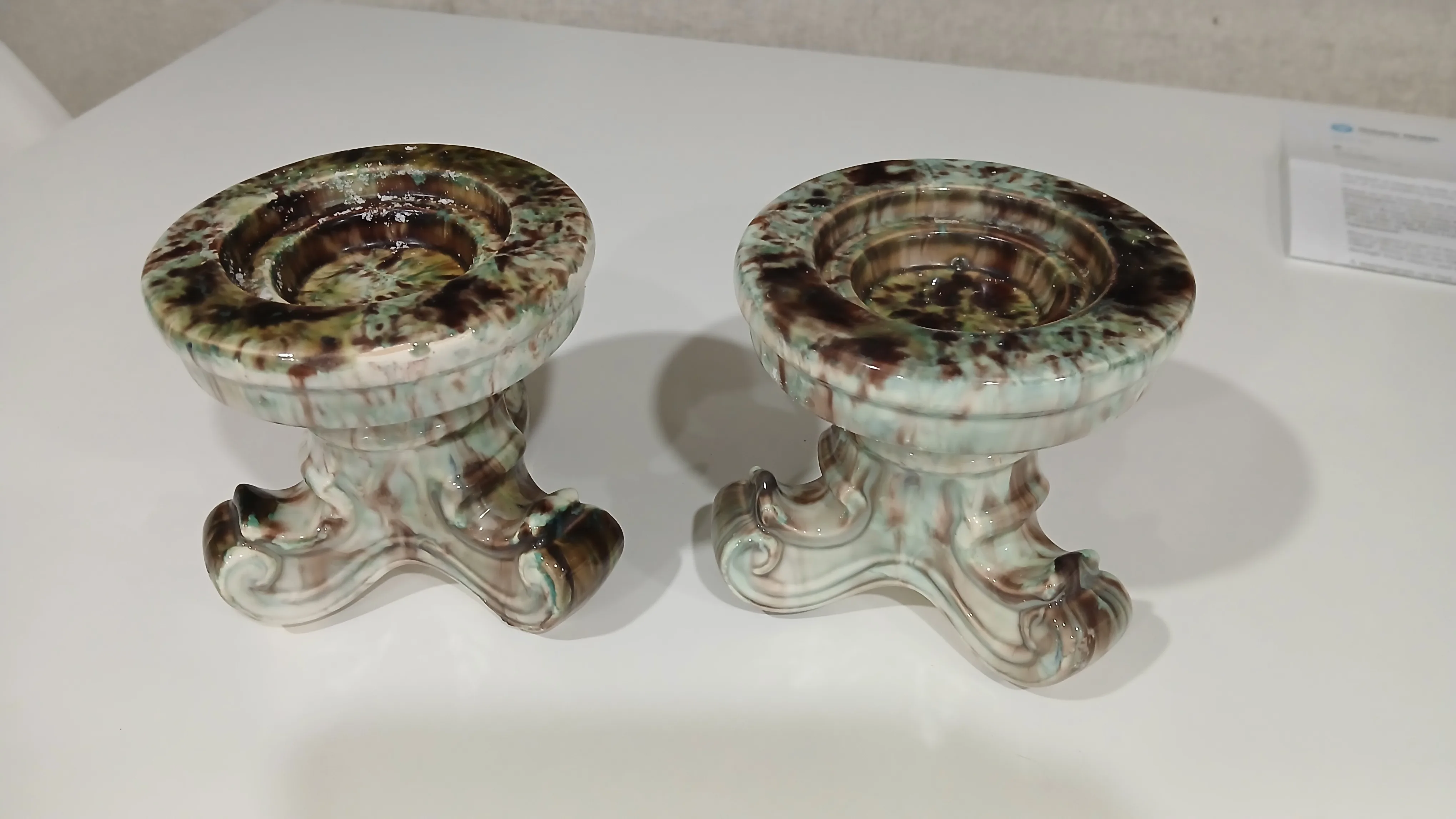 Set of Ceramic Candle Holders, Like New