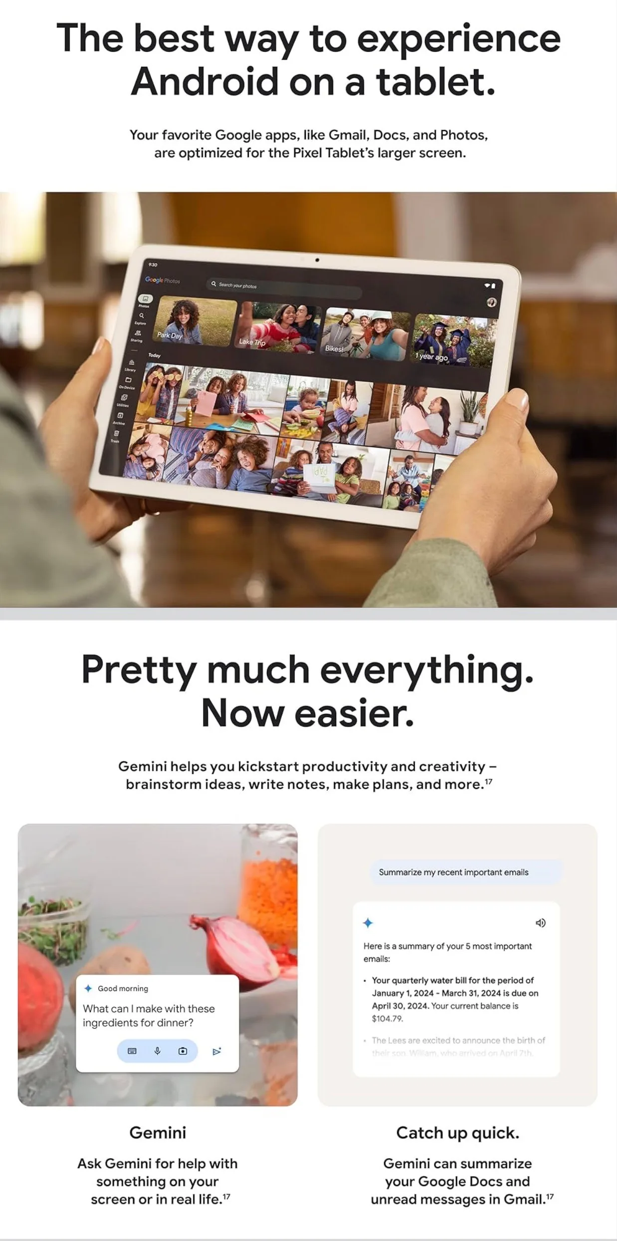 Google Pixel Tablet 11' Screen,128GB Storage,7000mAh Battery NEW image indicator(7)