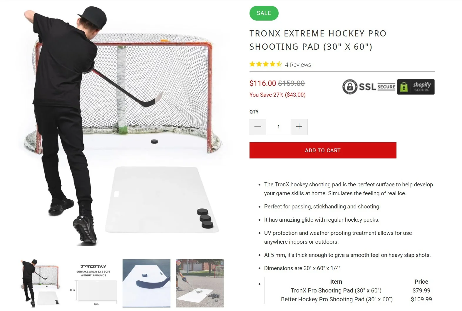 Synthetic Ice Pad - Hockey Training Aid image indicator(2)