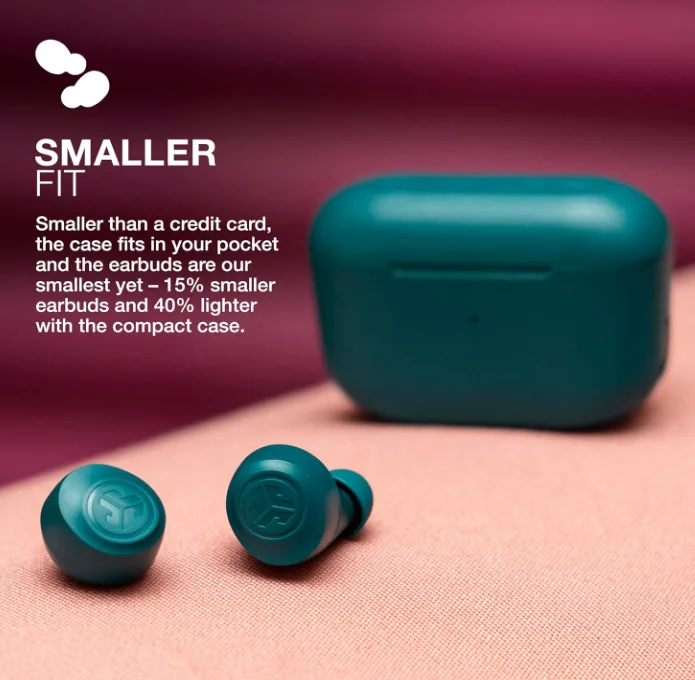 JLab Go Air Pop – Teal Bluetooth Earbuds, Dual Connect image indicator(4)