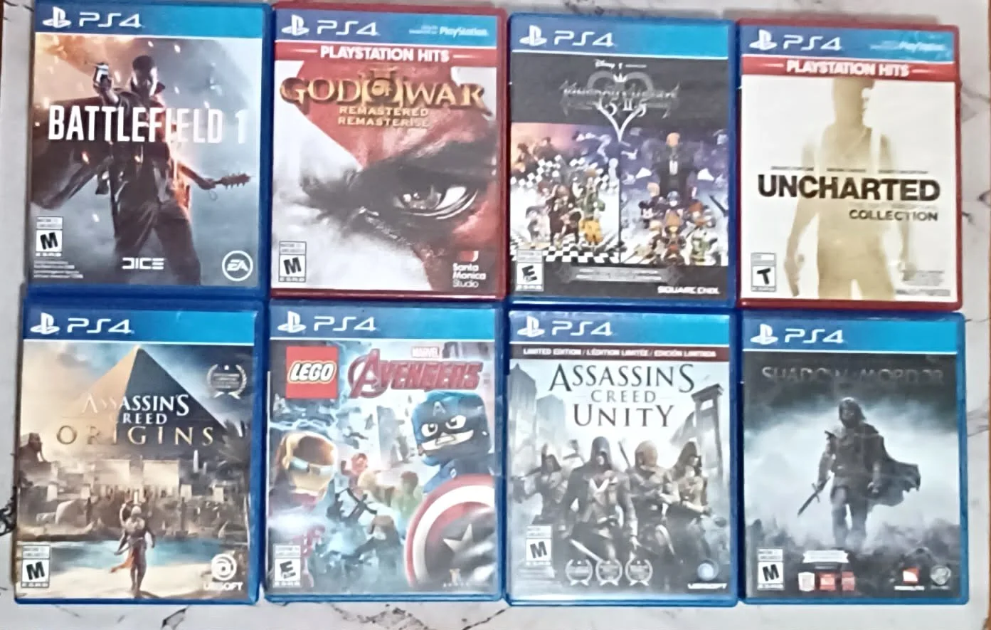 Popular PS4 Games Lots! With Clean Cases and Tested Discs