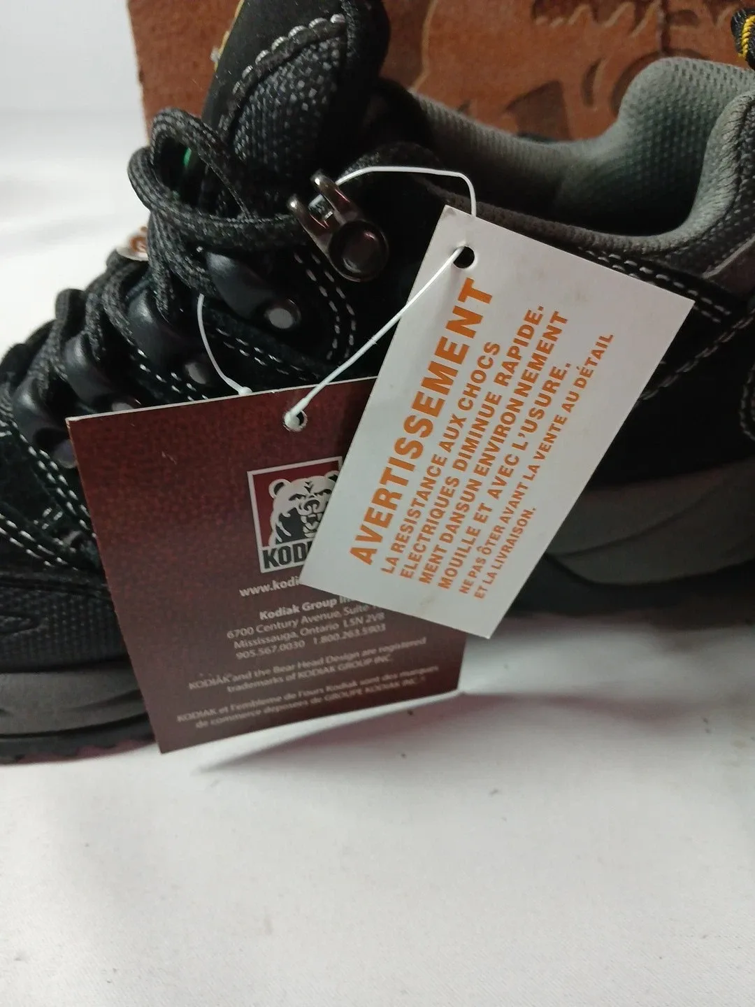 Kodiak Boots Men's Size 7 - Steel Toe, Suede Leather Boots Black image indicator(4)