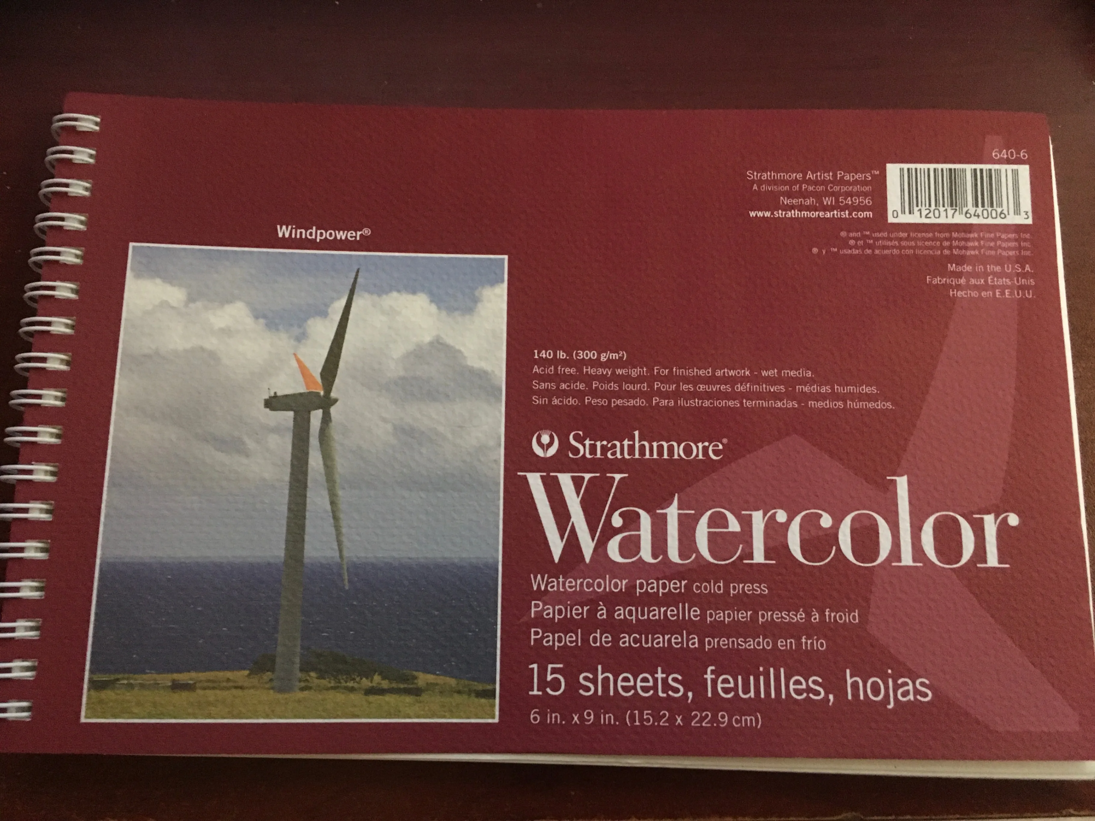 Strathmore Watercolor Paper Pad 6"x9"