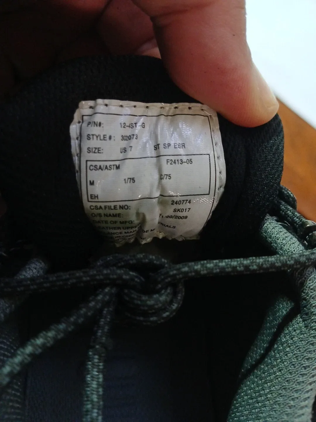 Kodiak Boots Men's Size 7 - Steel Toe, Suede Leather Boots Black image indicator(6)