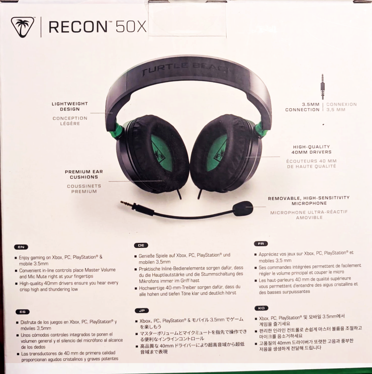 Turtle Beach Ear Force Recon 50X Gaming Headset for PC, Xbox, PS - photo 2