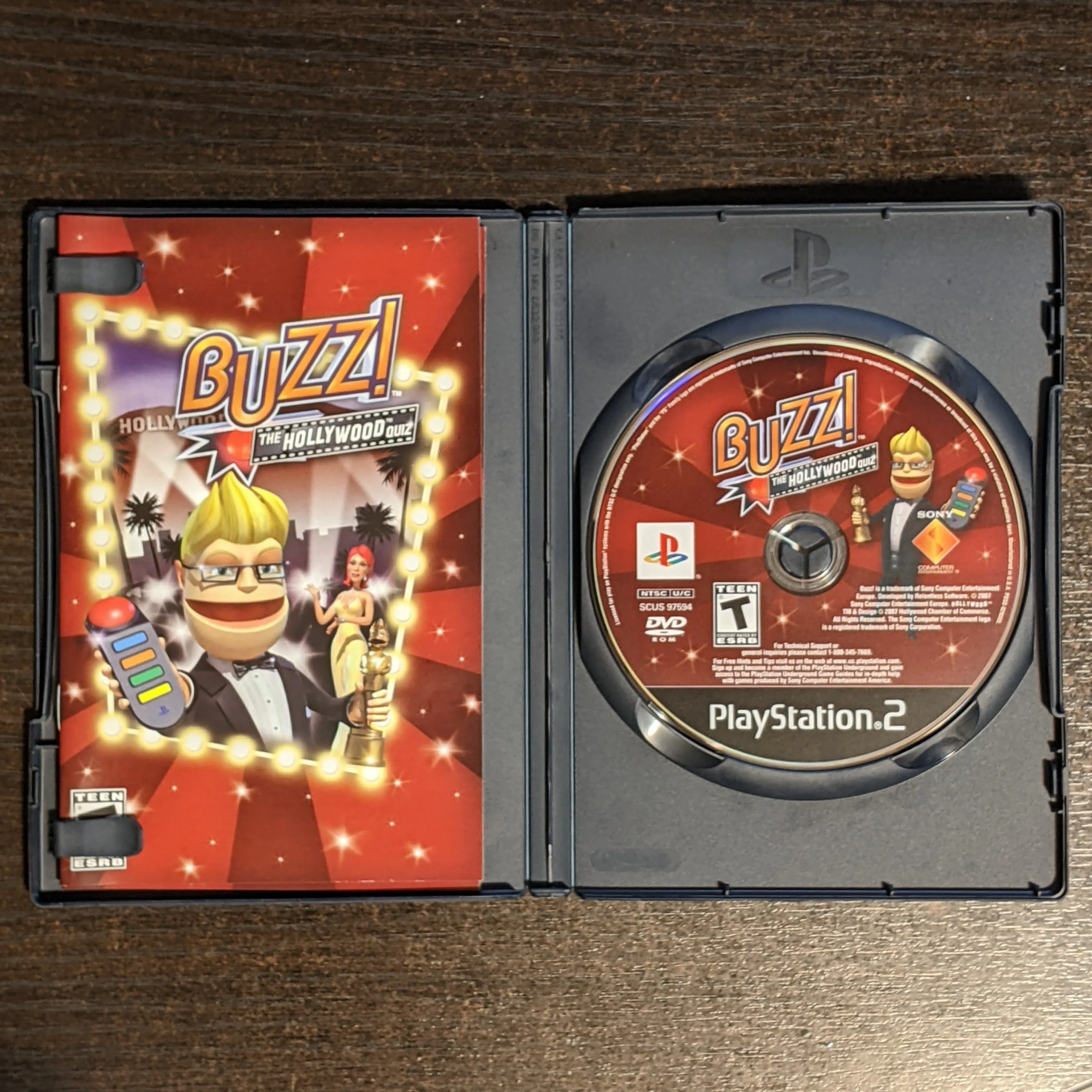 Buzz The Hollywood Quiz and Buzzer Controllers PS2 PlayStation 2 image indicator(4)