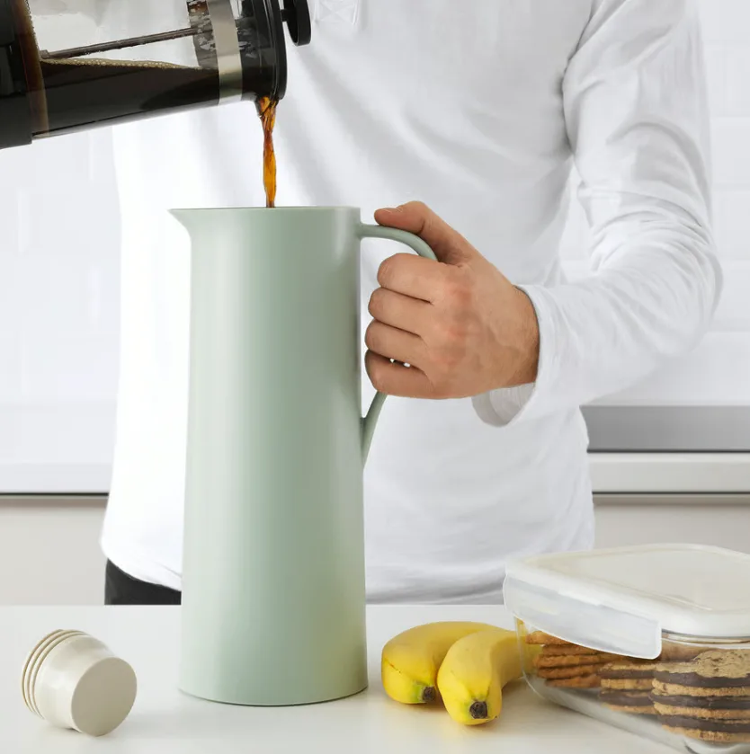 Thermal Carafe 1L, Mint Green – Push-Button Lid image indicator(2)