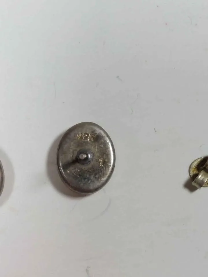 925 Sterling Silver Floral Earrings Studs image indicator(6)