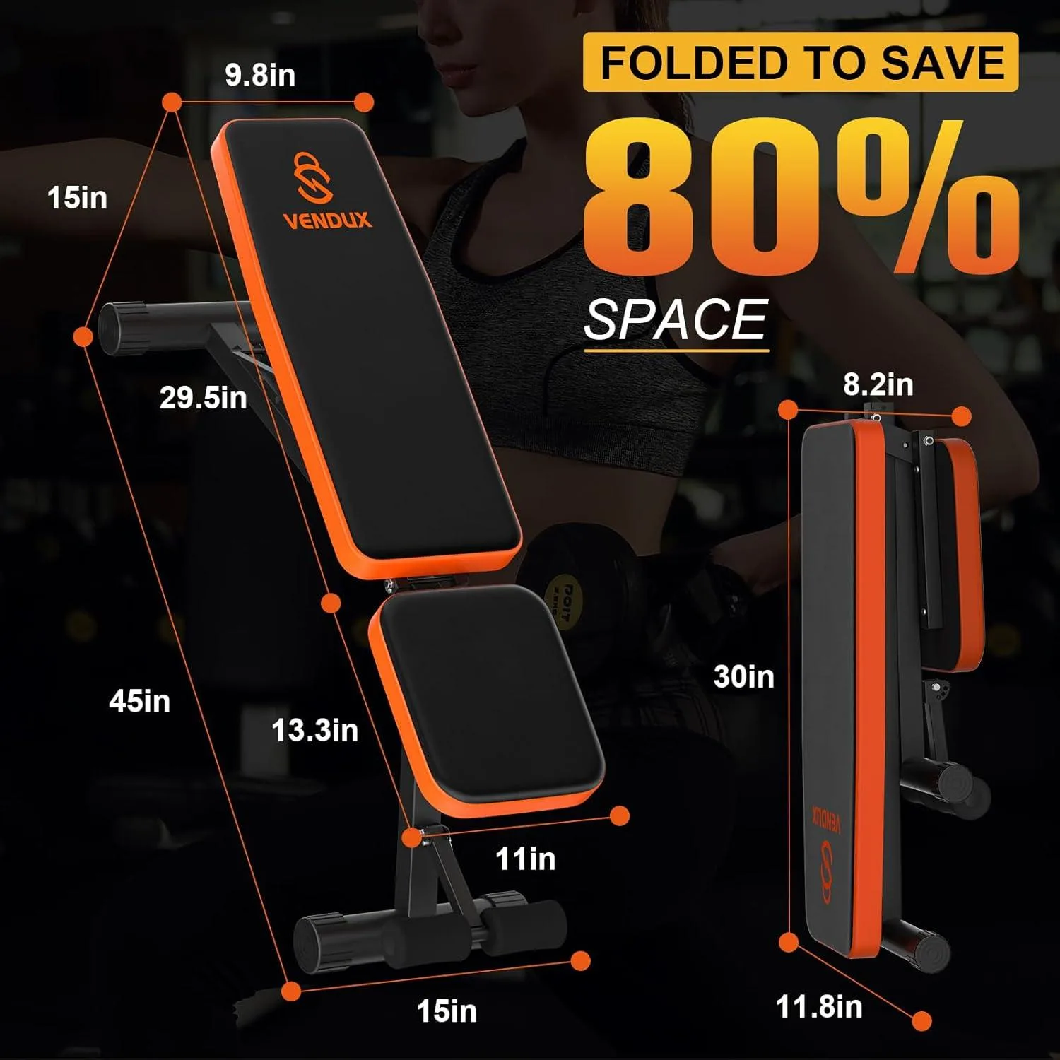 Adjustable Foldable Weight Bench image indicator(3)