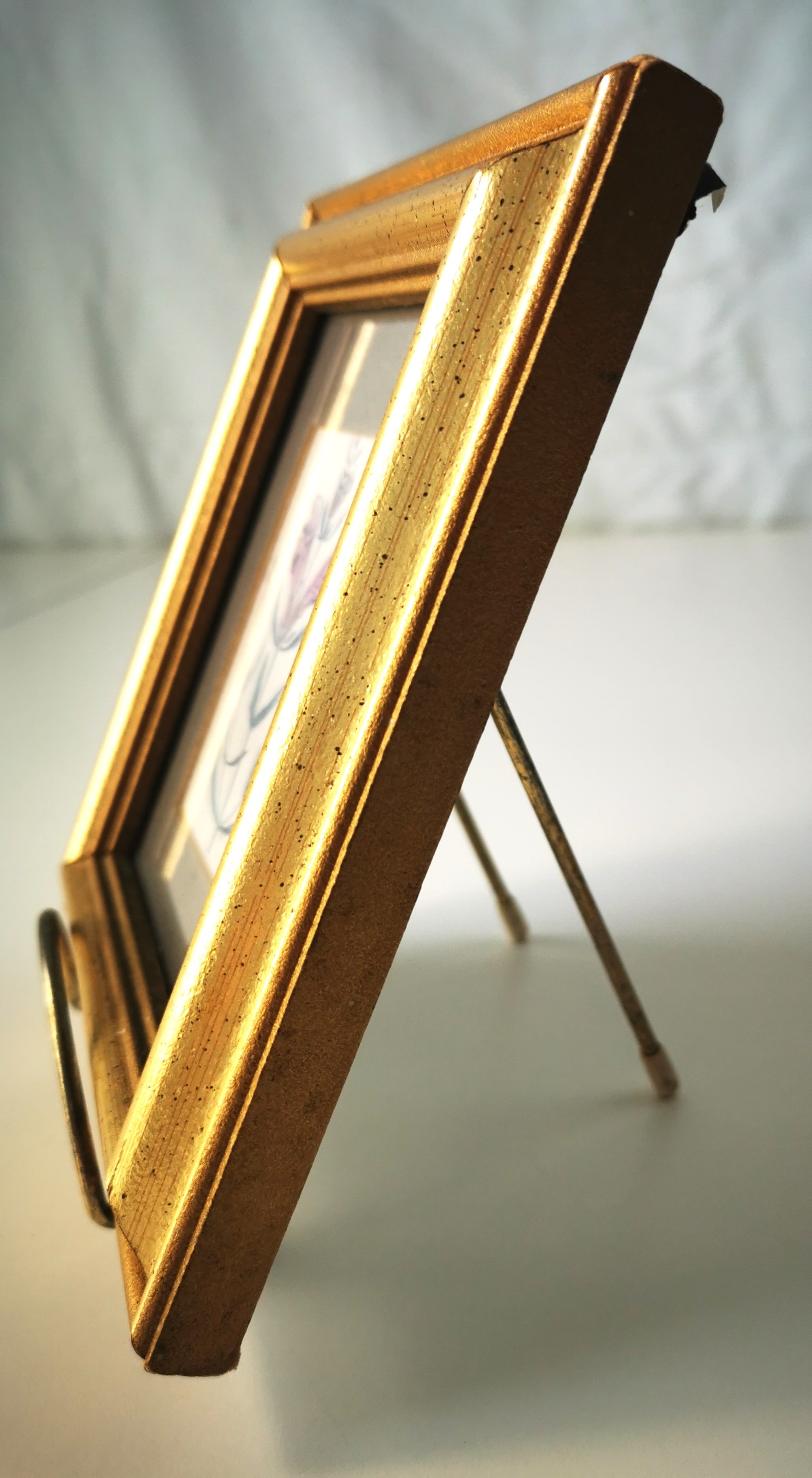 Columbia Frame with Handcrafted Glass and Lithograph Elegant - photo 3