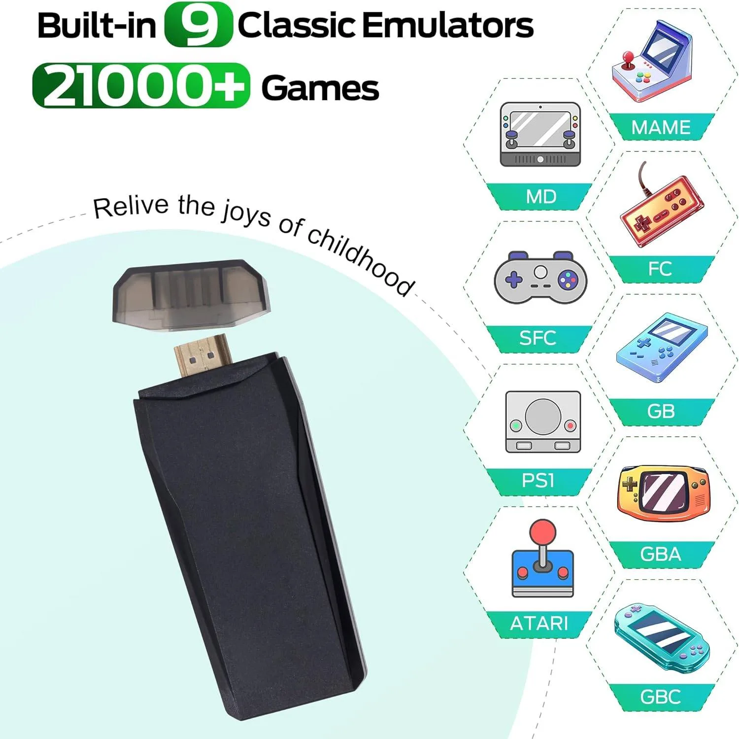 4K Game Stick Lite - 21000+ Games image indicator(2)