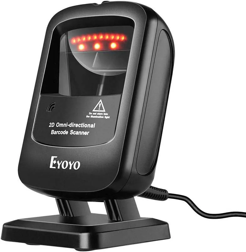 Eyoyo 2D Omni-directional Barcode Scanner