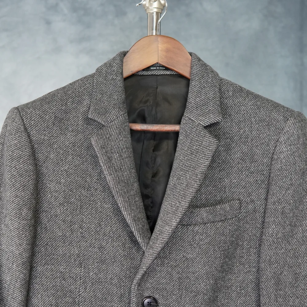 Club Monaco Top Twill Coat – Grey | Size 36 (Men’s Small) image indicator(4)