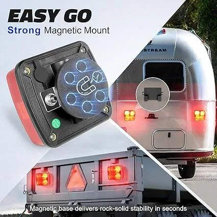 AgriEyes 2PCS Wireless Trailer Light Kit for Towing image indicator(5)