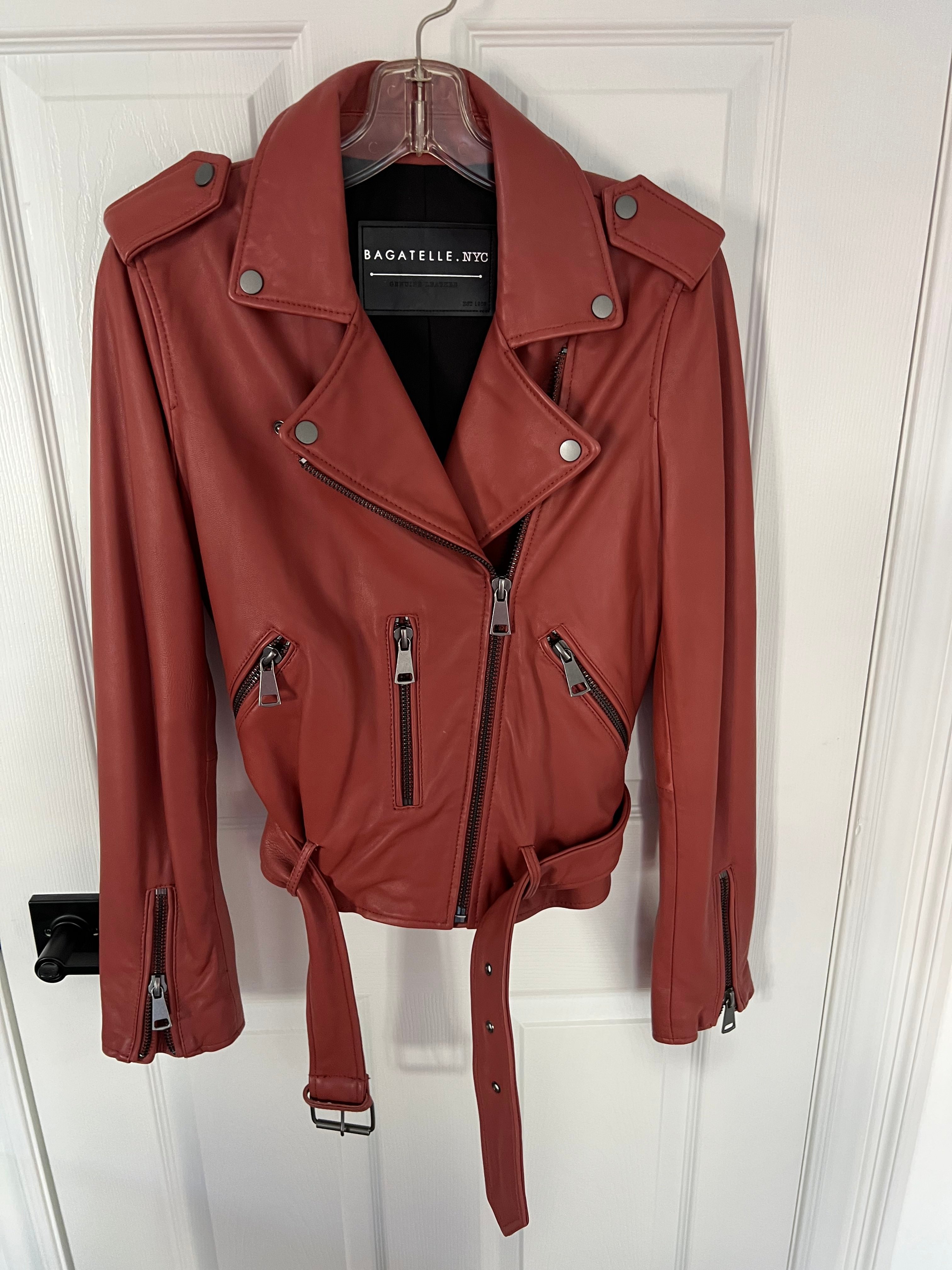 Bagatelle NYC Dusty Rose Genuine Leather Jacket - size Small - photo 2