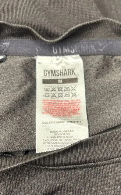 Black Gymshark Long Sleeve Performance Shirt Adult Medium image indicator(4)