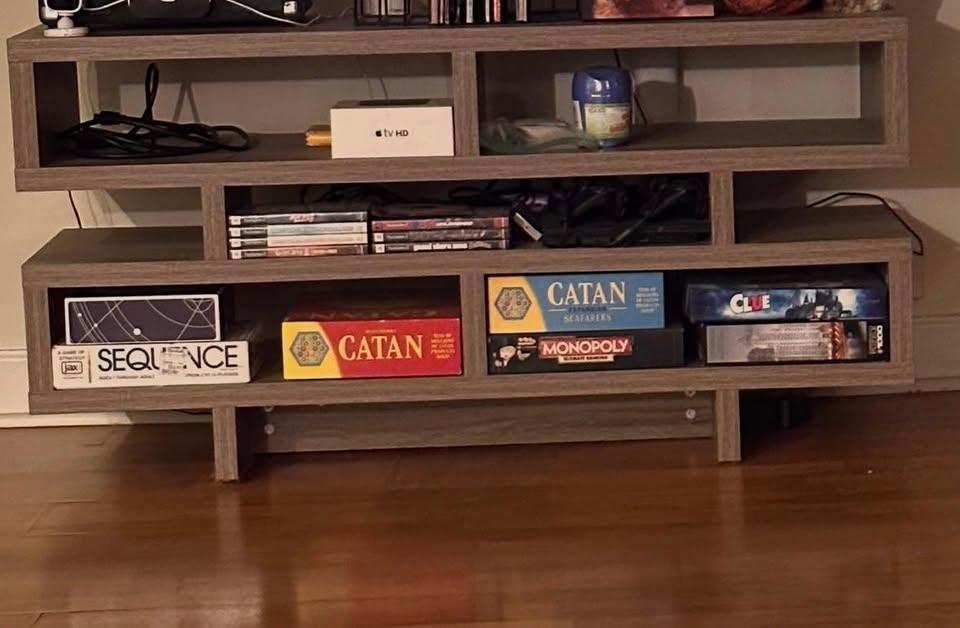 Modern 48" TV Stand – Dark Taupe/Gray - photo 2