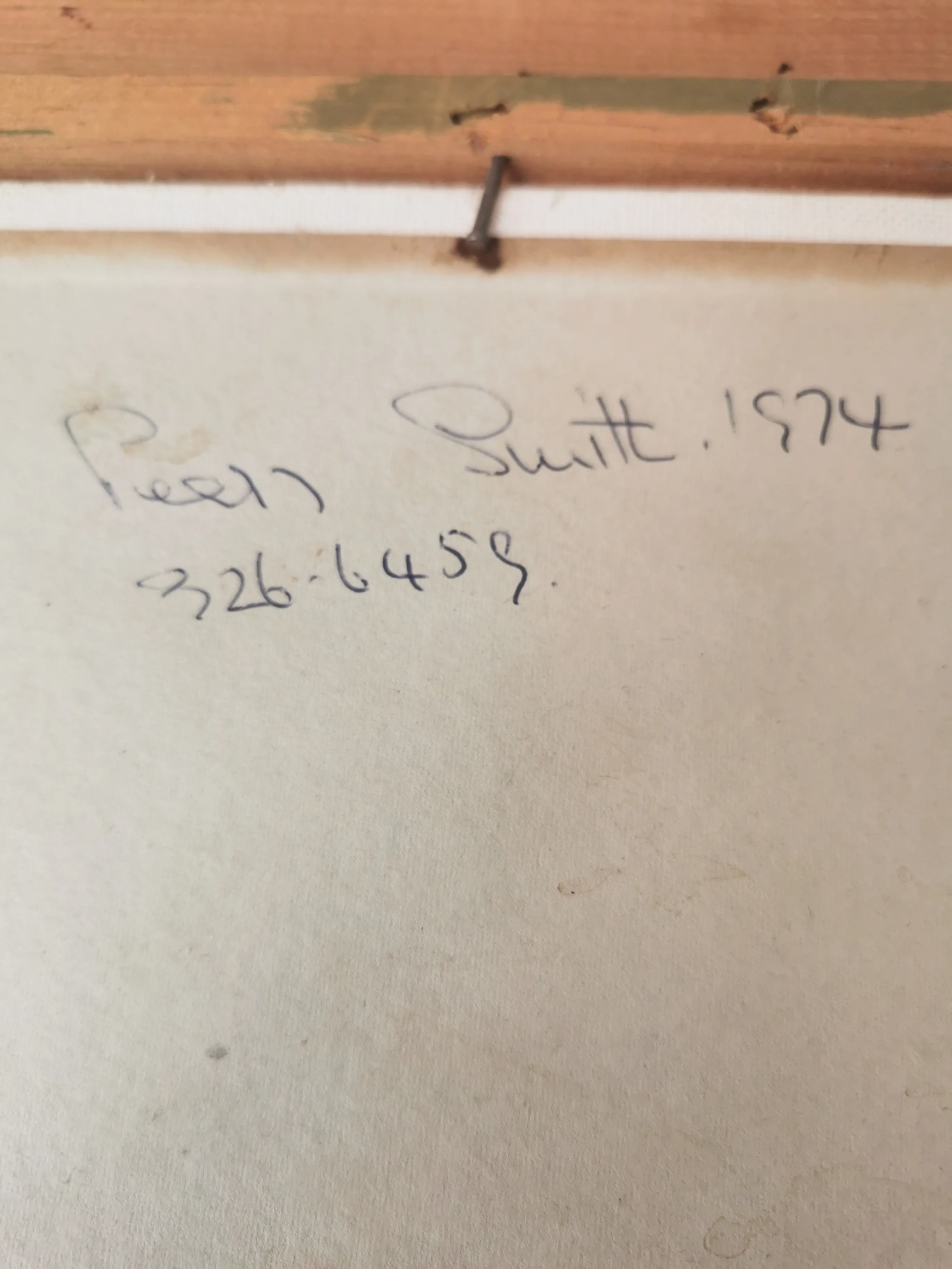 Original Oil Painting Waterfront by Peggy Hill Signed 1974 image indicator(7)