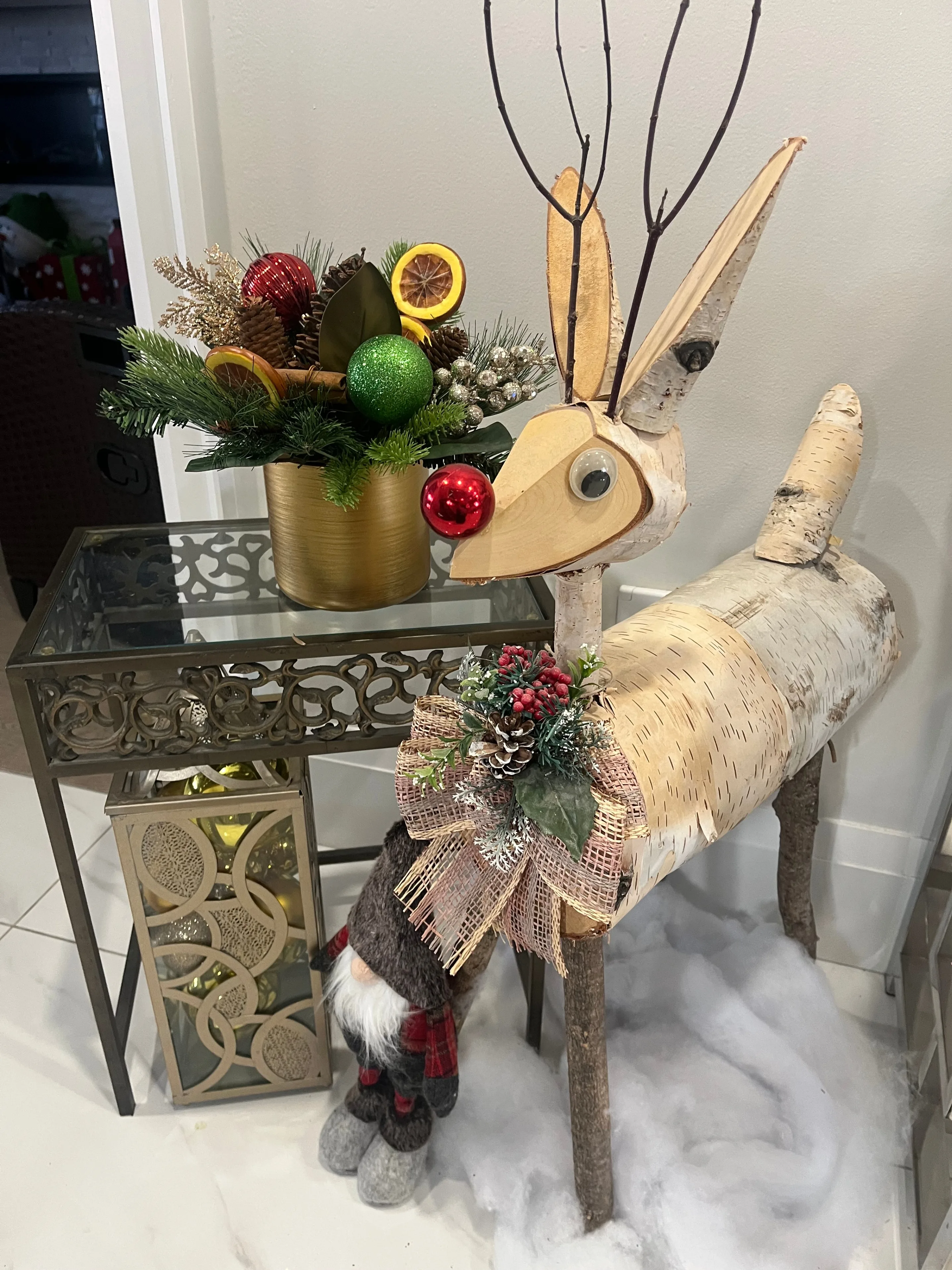 🎄 Premium Holiday Tabletop Arrangement – 10” Centerpiece ✨