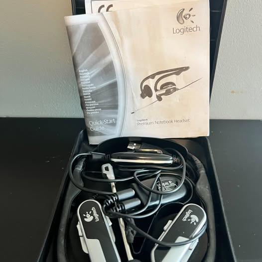 Logitech Premium Notebook Silver/Black Neckband Headset