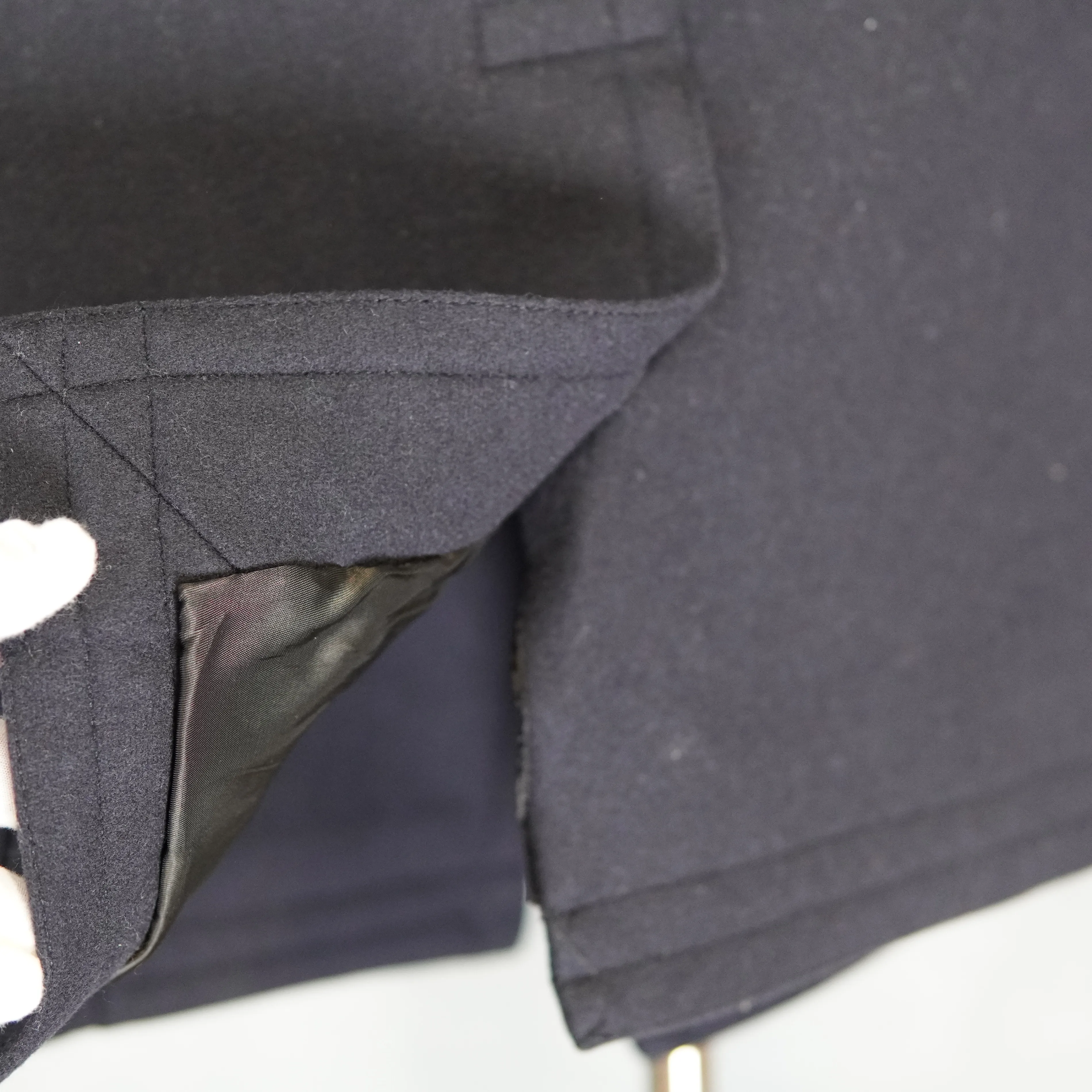 Club Monaco Men’s Wool Peacoat – Navy – Double-Breasted image indicator(8)