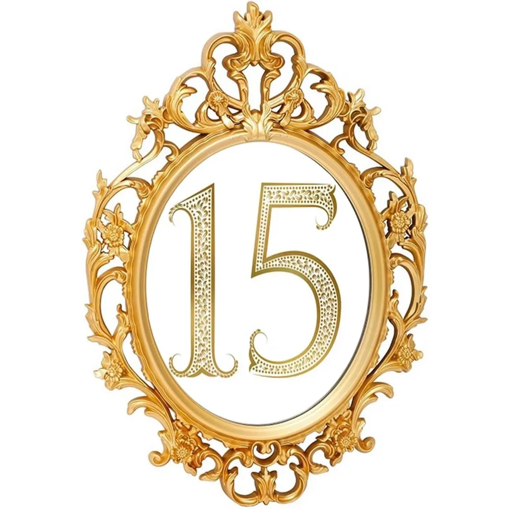 European Style Wall Oval Wall Picture Frame, Gold image indicator(7)