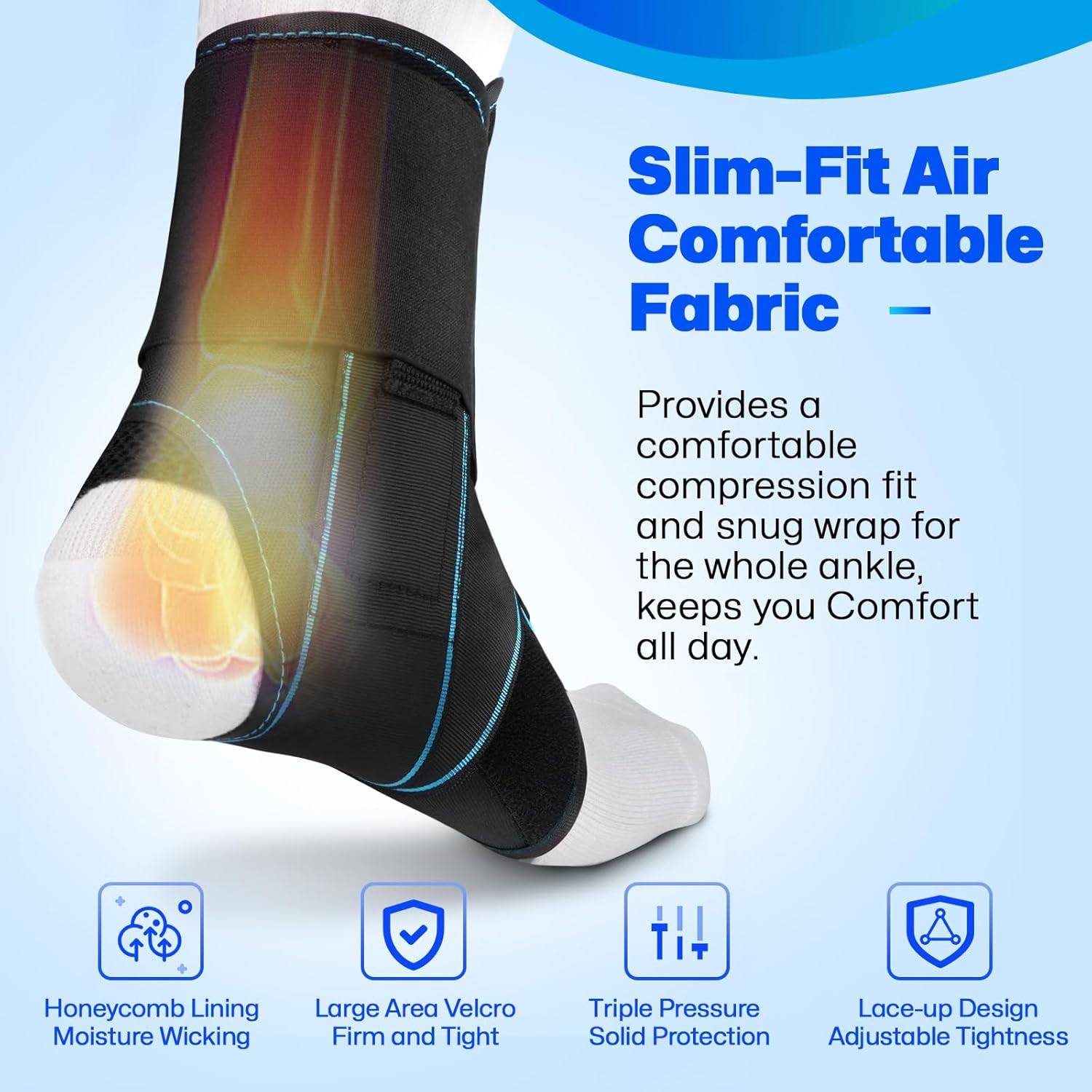 Healbecux Ankle Brace Stabilizing Ankle Wrap - photo 3