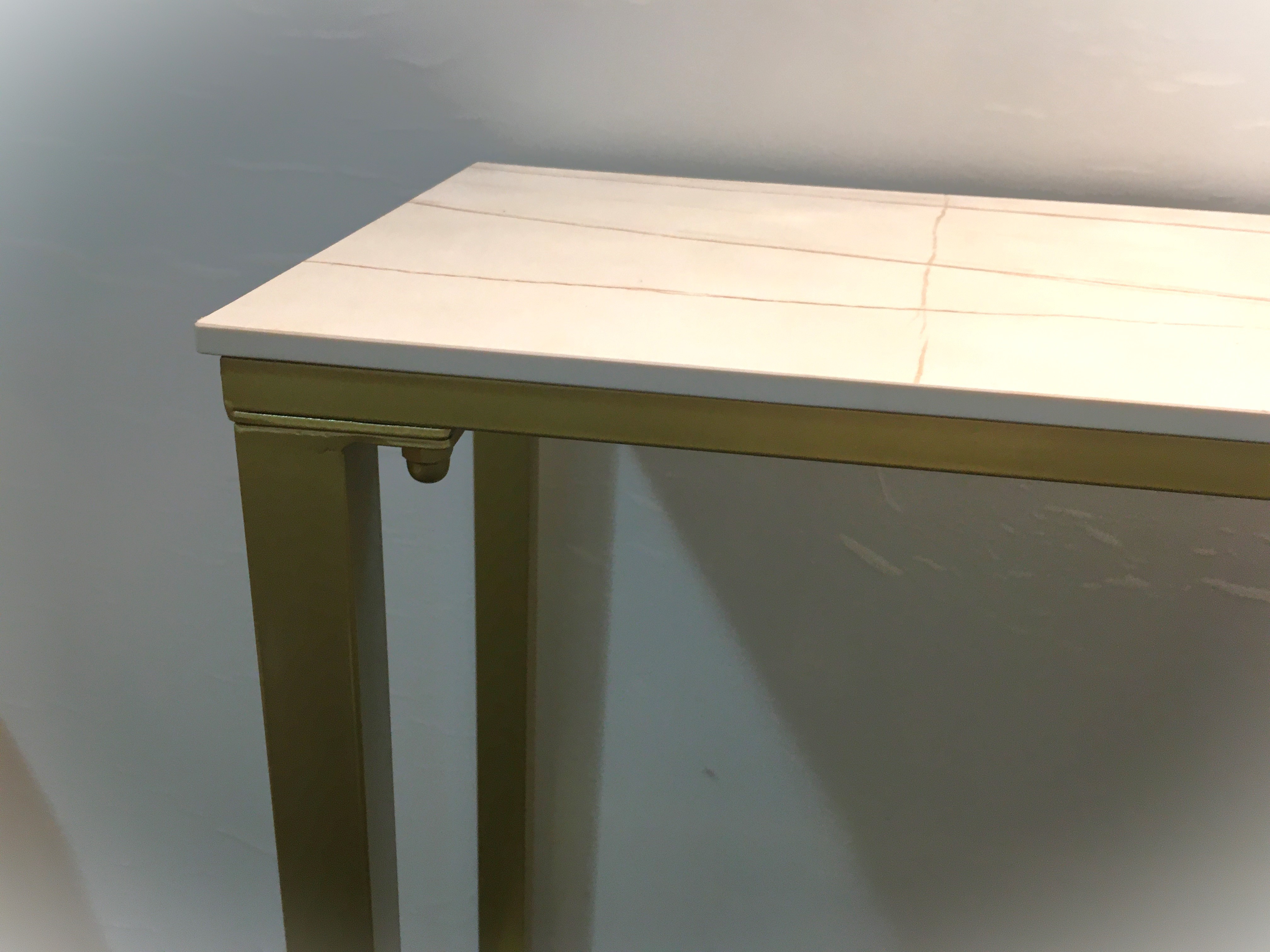 Premium Stone Bar Table with Gold Legs - photo 2