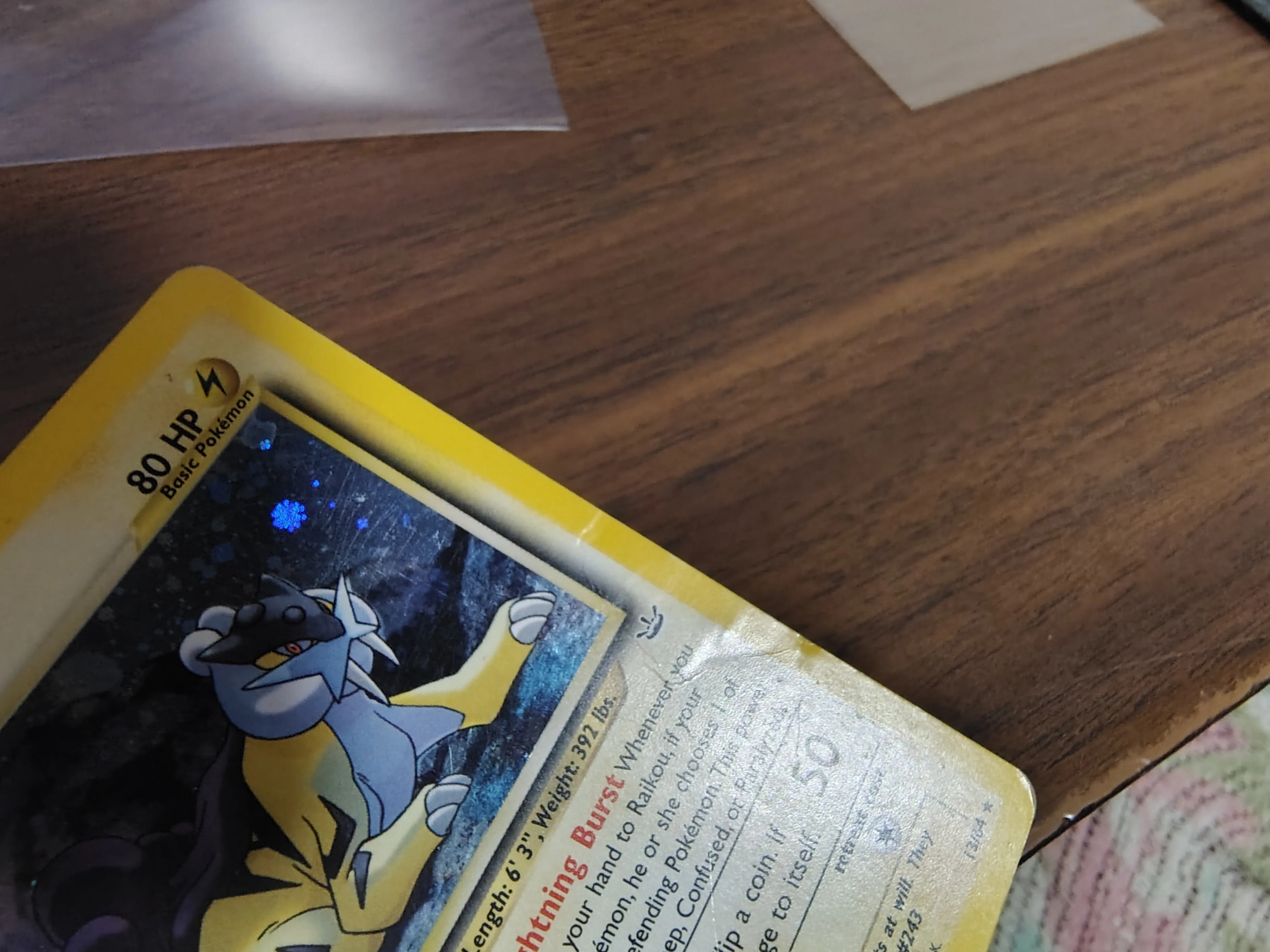 Raikou - Pokemon Card Holo - Neo Revelation image indicator(7)