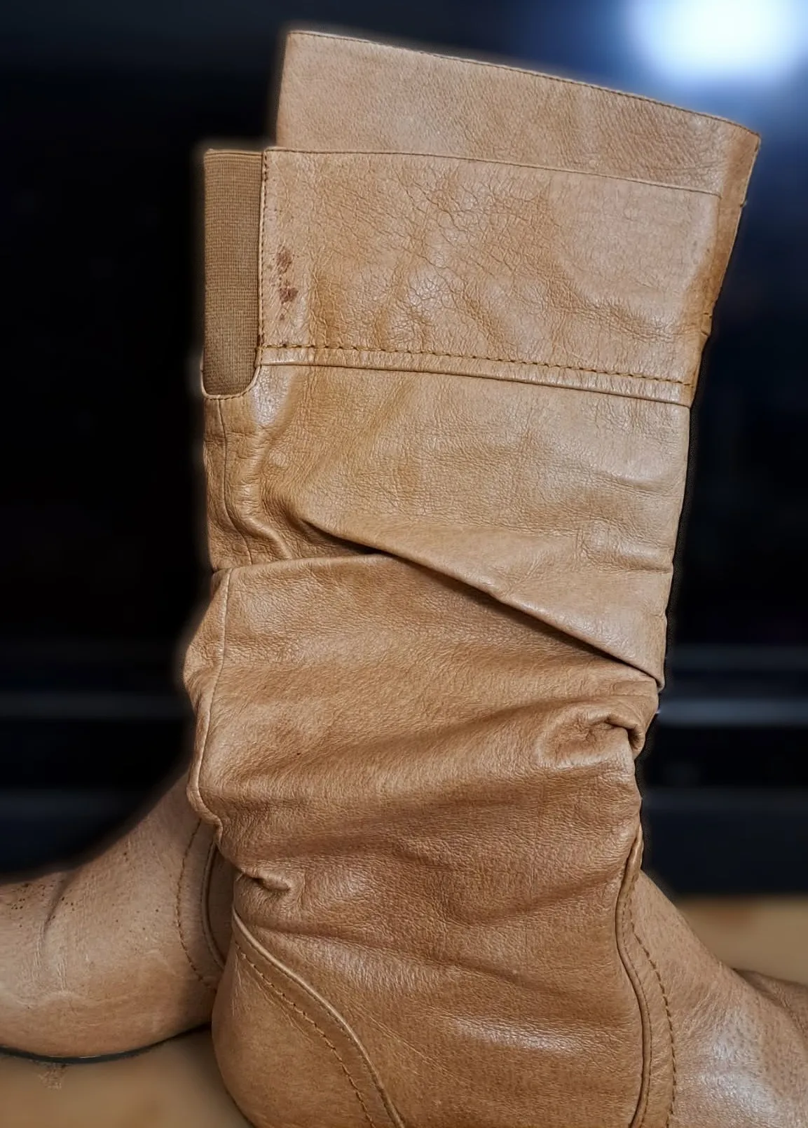 Steve Madden Genuine Leather Slouchy Knee-high Boots image indicator(8)