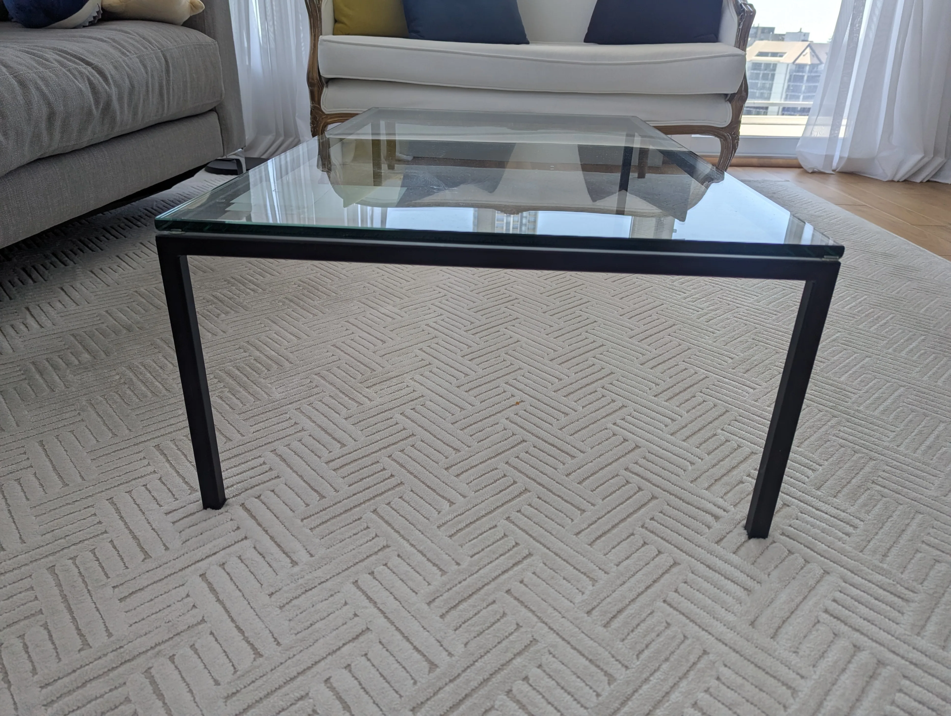 Glass Coffee Table with Black Base from EQ3 image indicator(3)