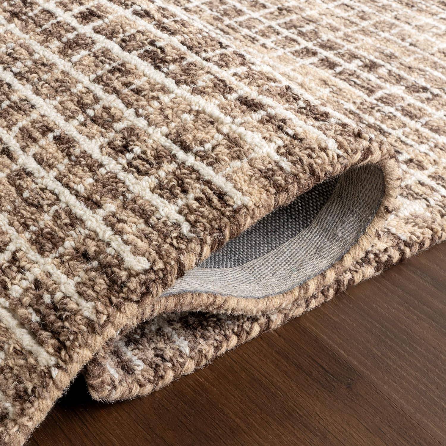 Neutral Wool Area Rug from Shoes off household